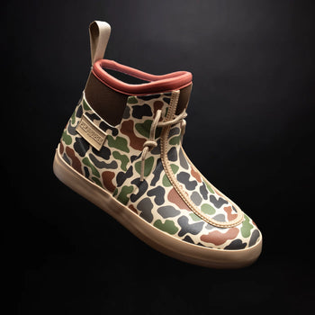 The Flybridge duck-camo deck boot